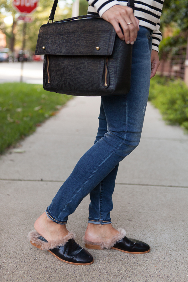 fur lined mules zara