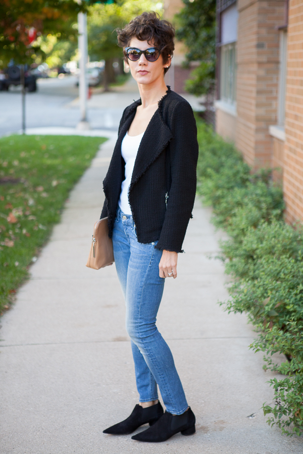 Frayed blazer online